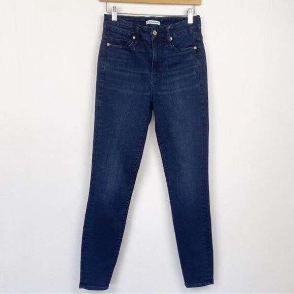 GOOD AMERICAN Good legs Classic high-rise skinny jeans 27 - Picture 1 of 9